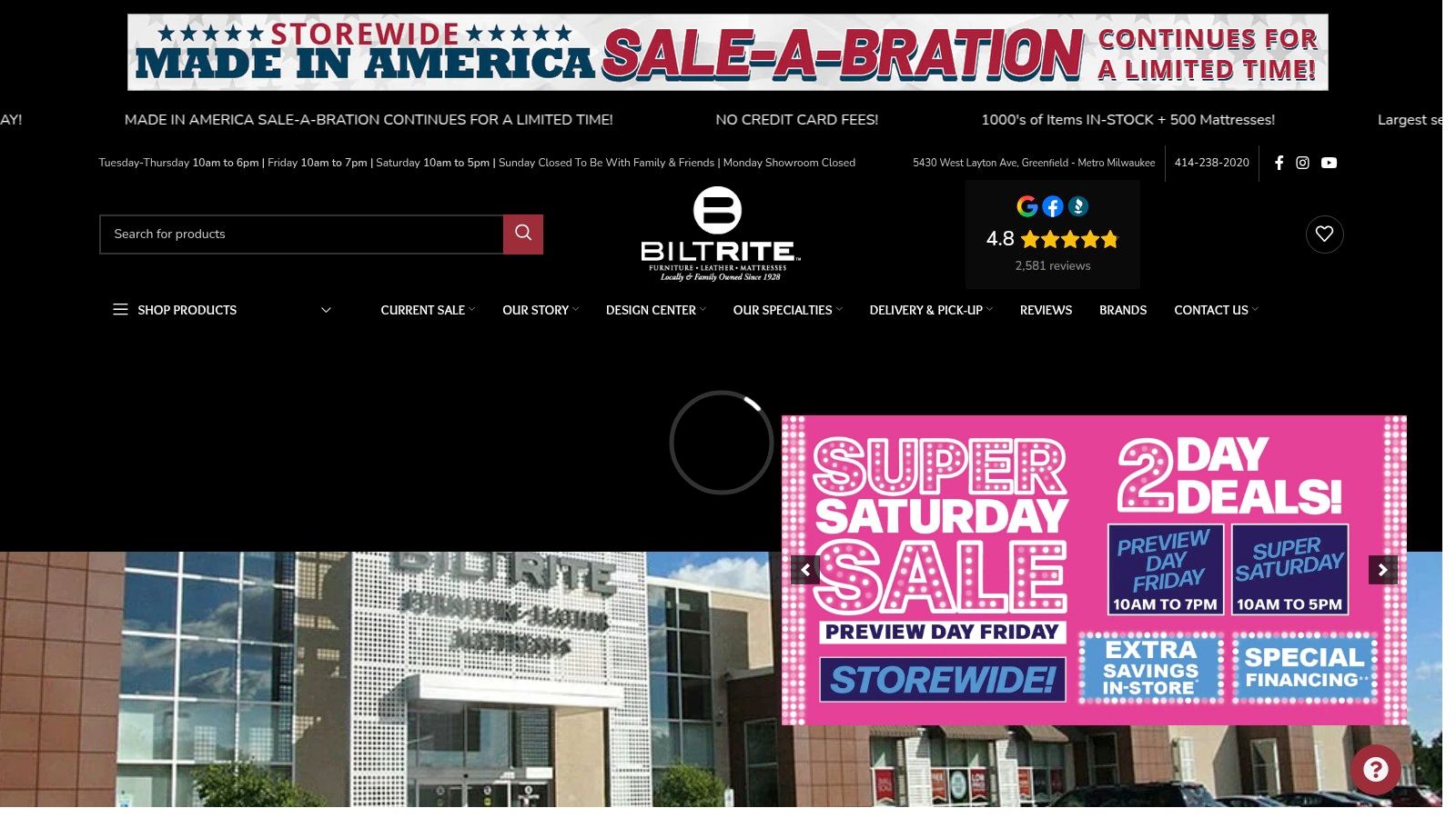 Screenshot from https://www.biltritefurniture.com