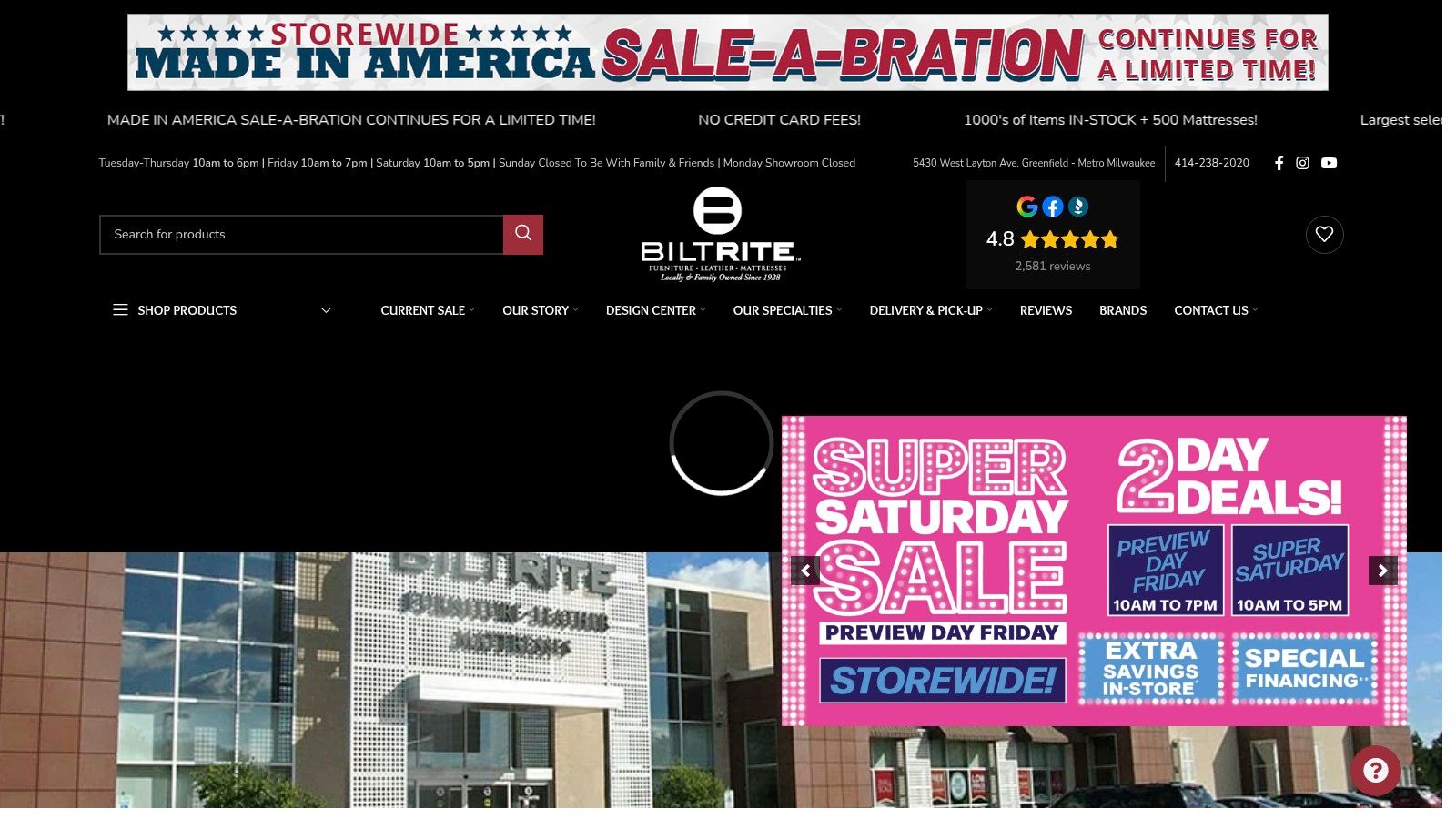 Screenshot from https://www.biltritefurniture.com