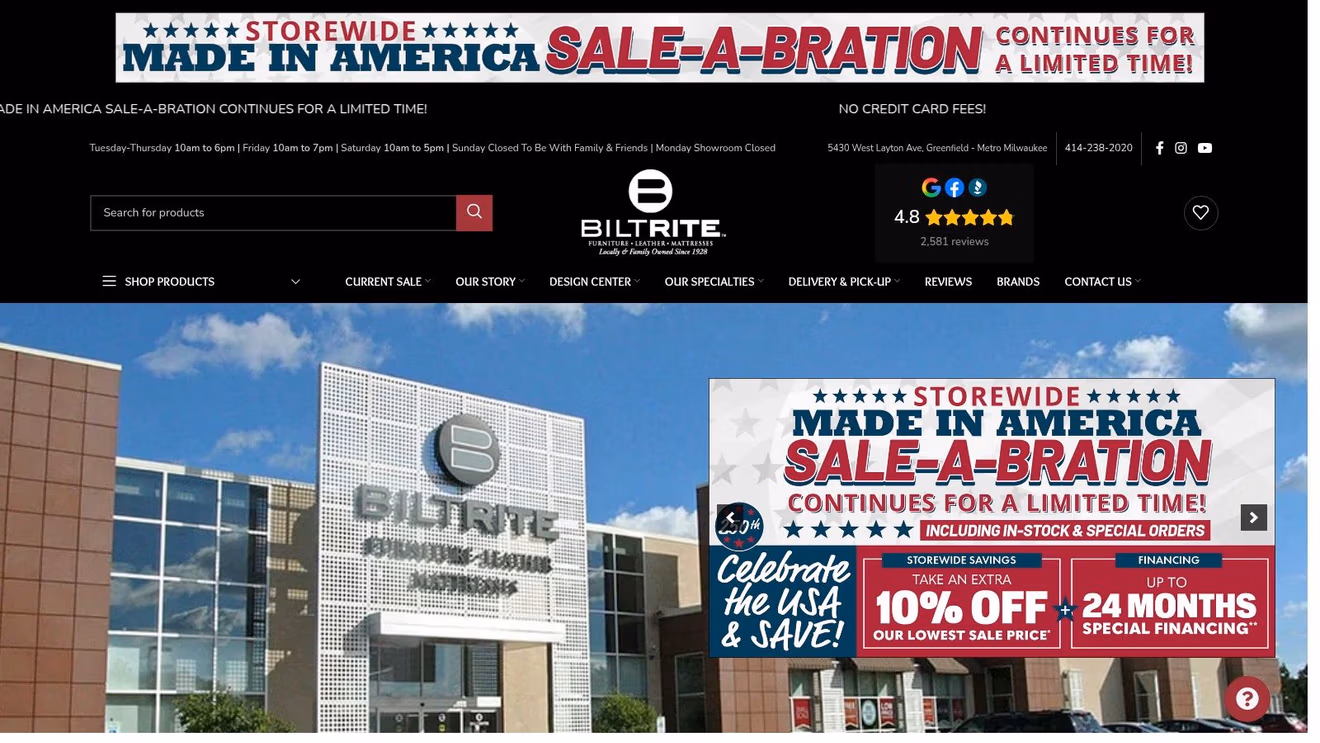 Screenshot from https://www.biltritefurniture.com