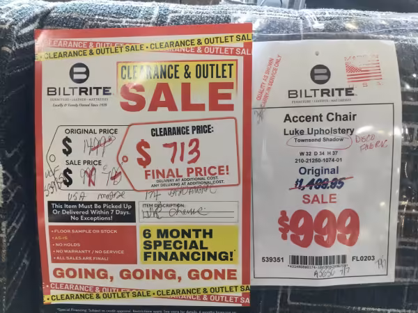 Luke Accent Chair Final Price - Image 2