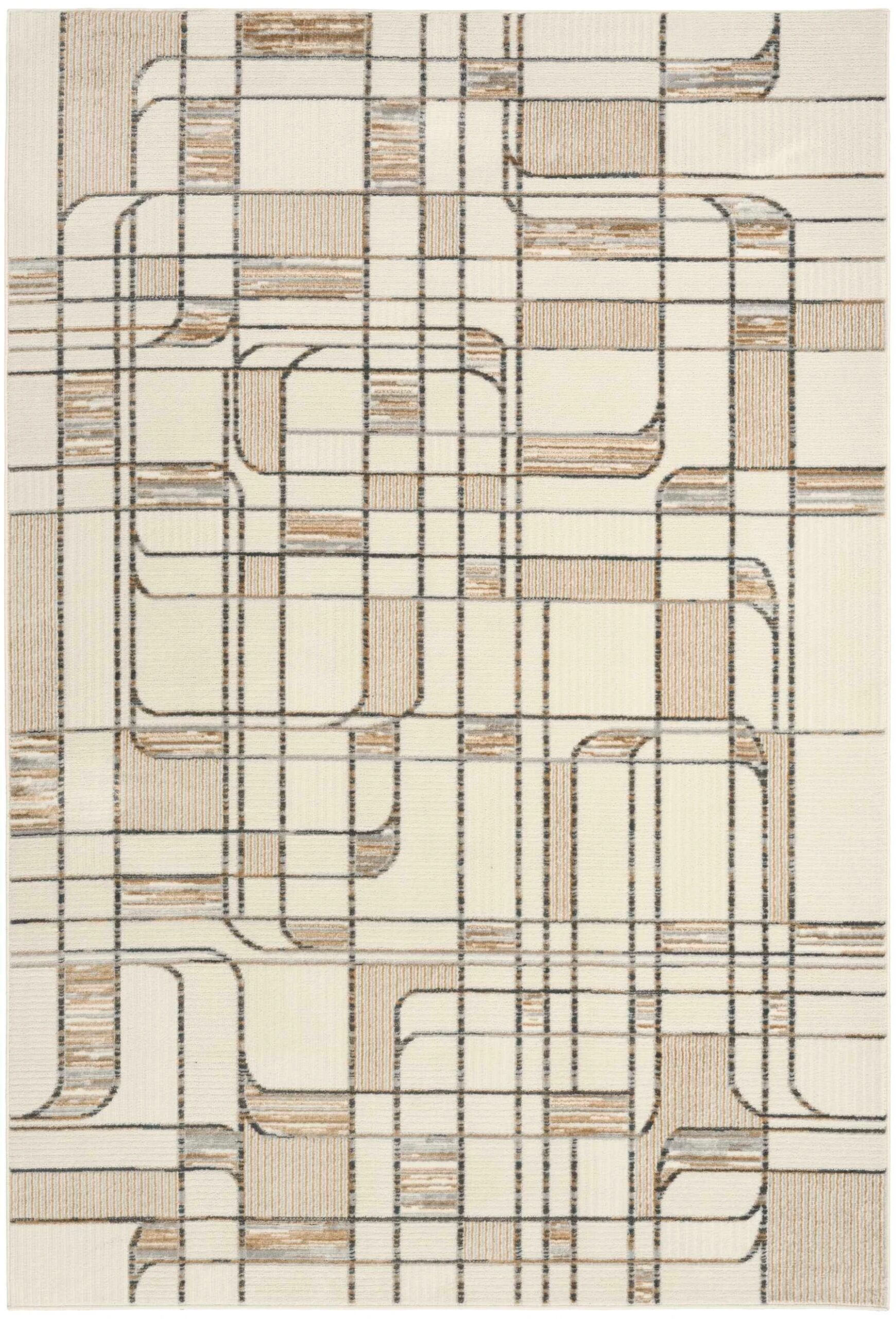 NORDIC NRC17 Ivory Multicolor Rugs NRC17-IVMTC-5' X 7'