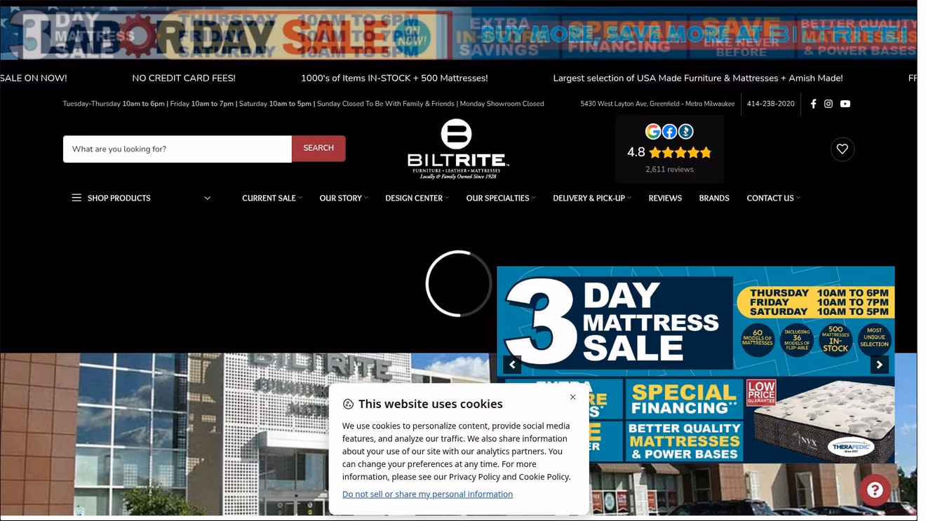 Screenshot from https://www.biltritefurniture.com