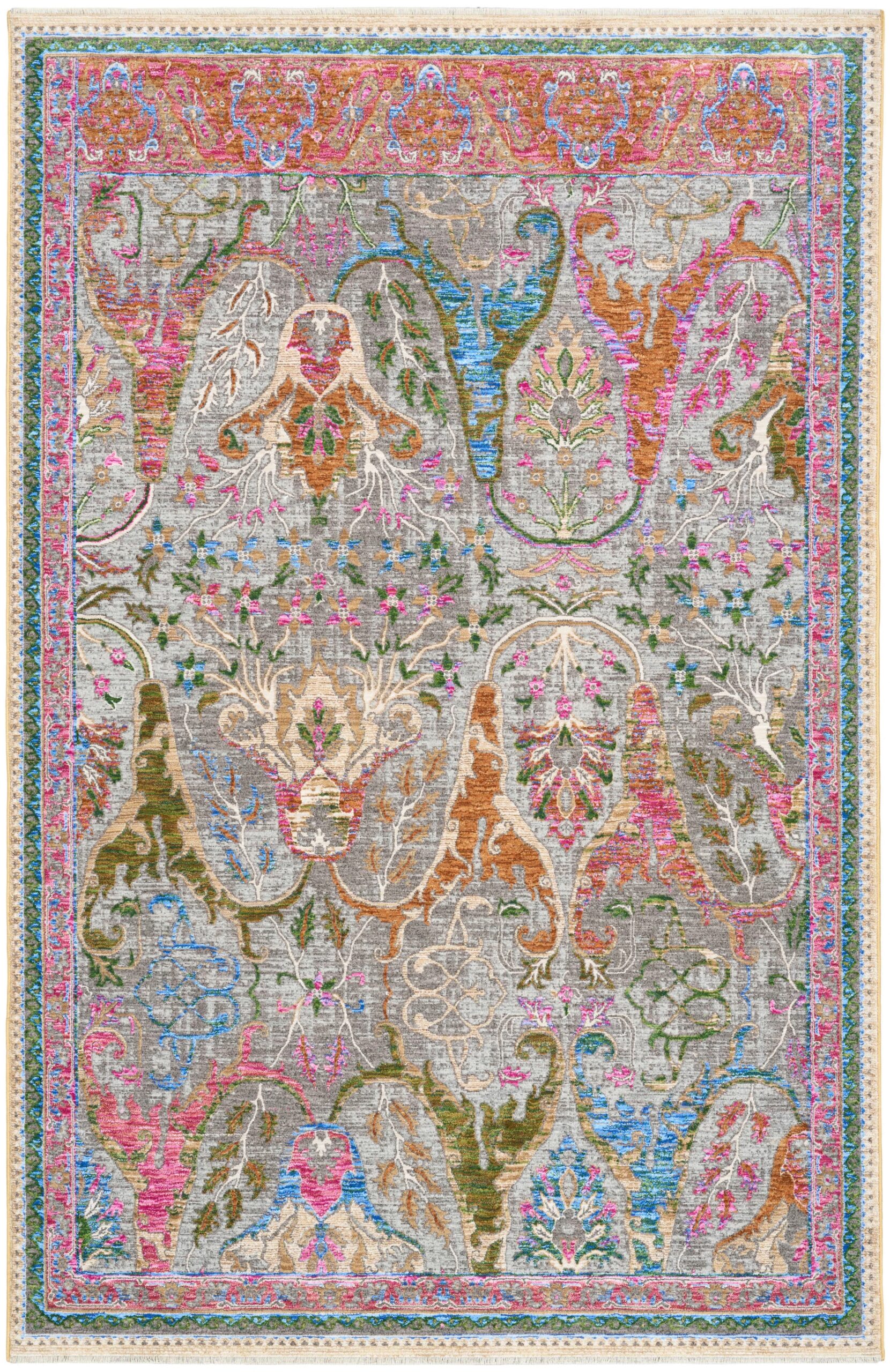 VINTAGE HARMONY VHH03 Pink Multicolor Rugs VHH03-PNMTC-7'10" X 9'10"