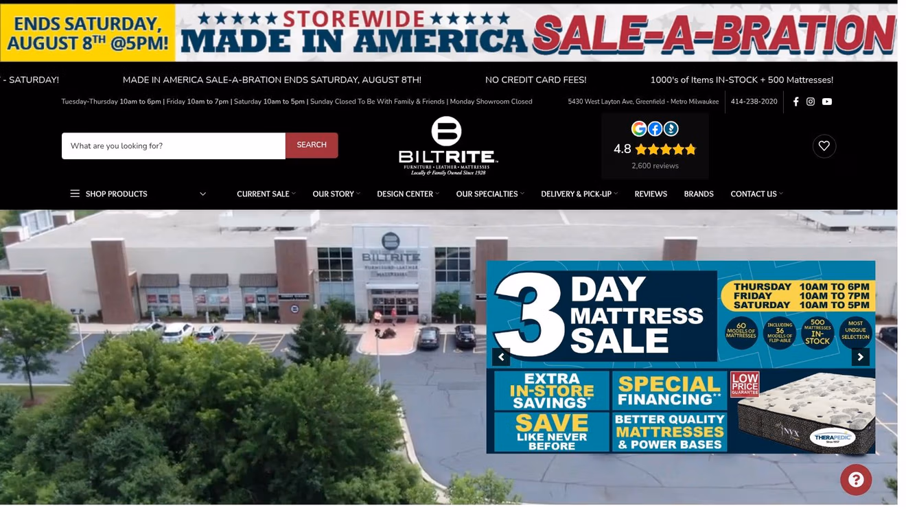 Screenshot from https://www.biltritefurniture.com