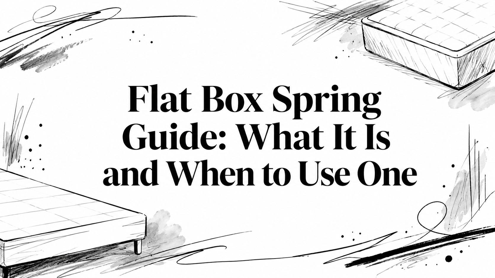 Flat Box Spring Bed Base