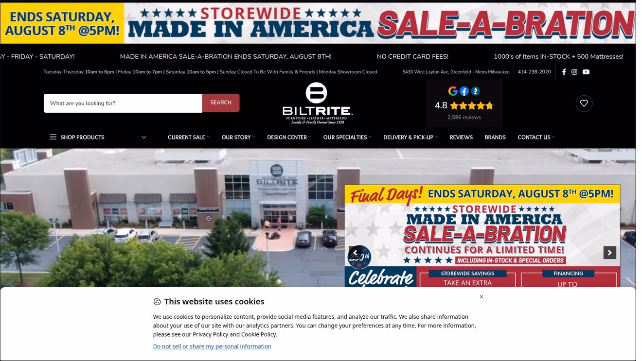 Screenshot from https://www.biltritefurniture.com