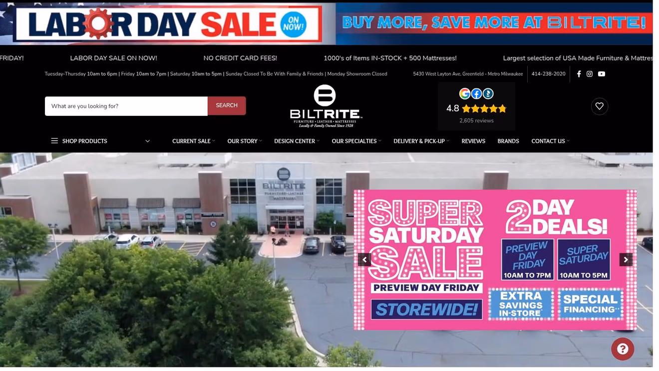 Screenshot from https://www.biltritefurniture.com
