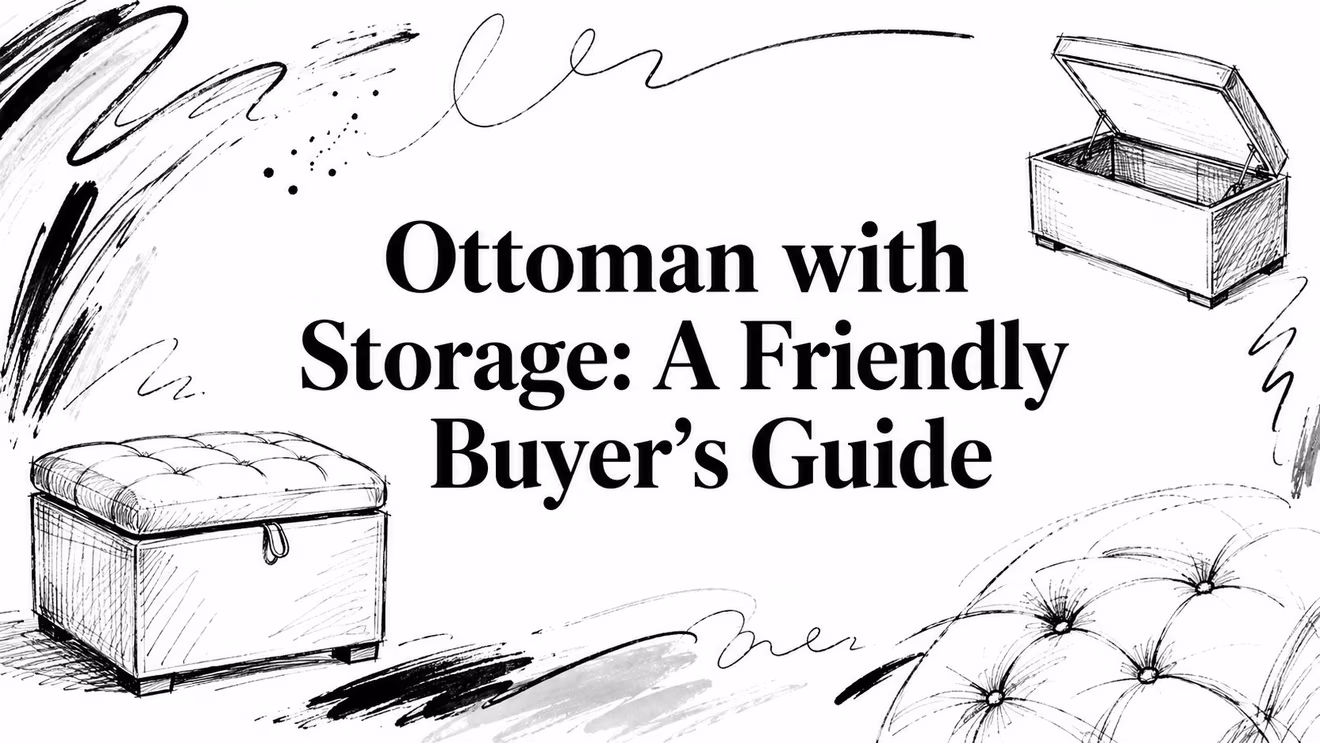 Ottoman With Storage Ottoman Illustrations