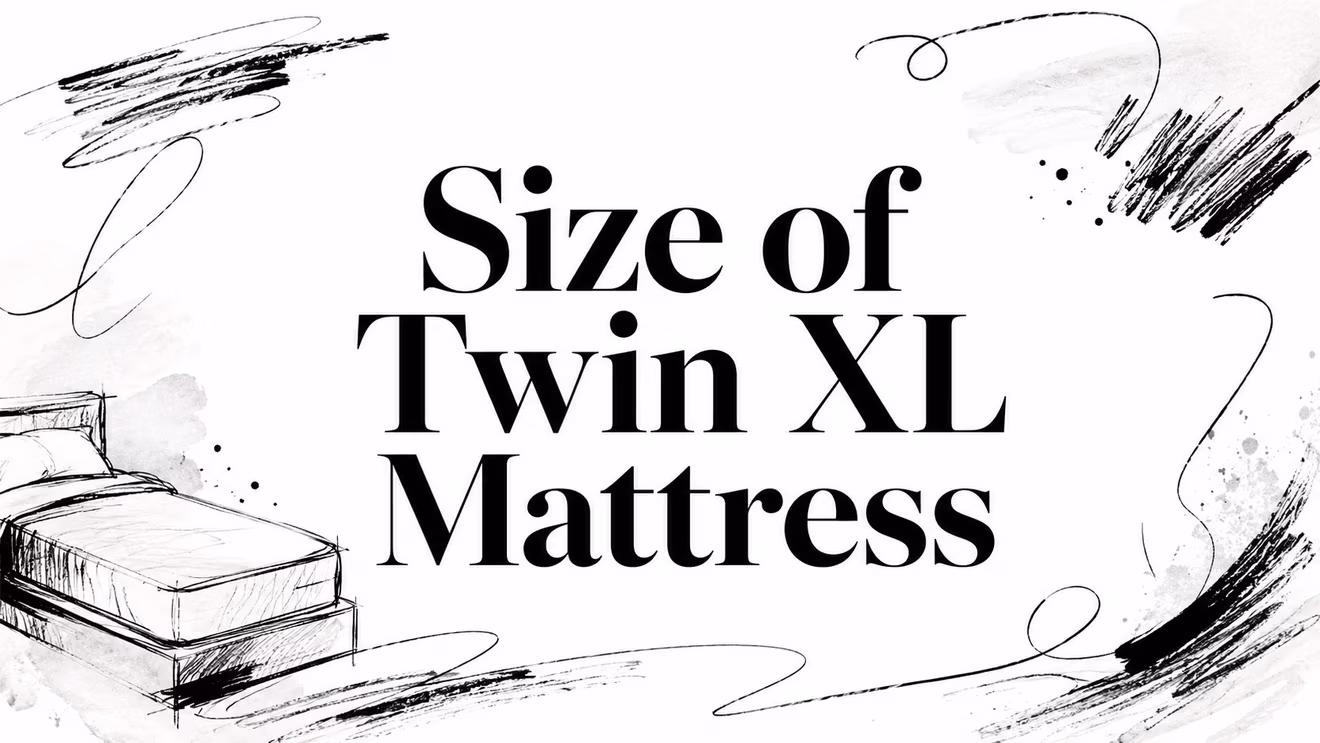Size Of Twin Xl Mattress Bed Sketch
