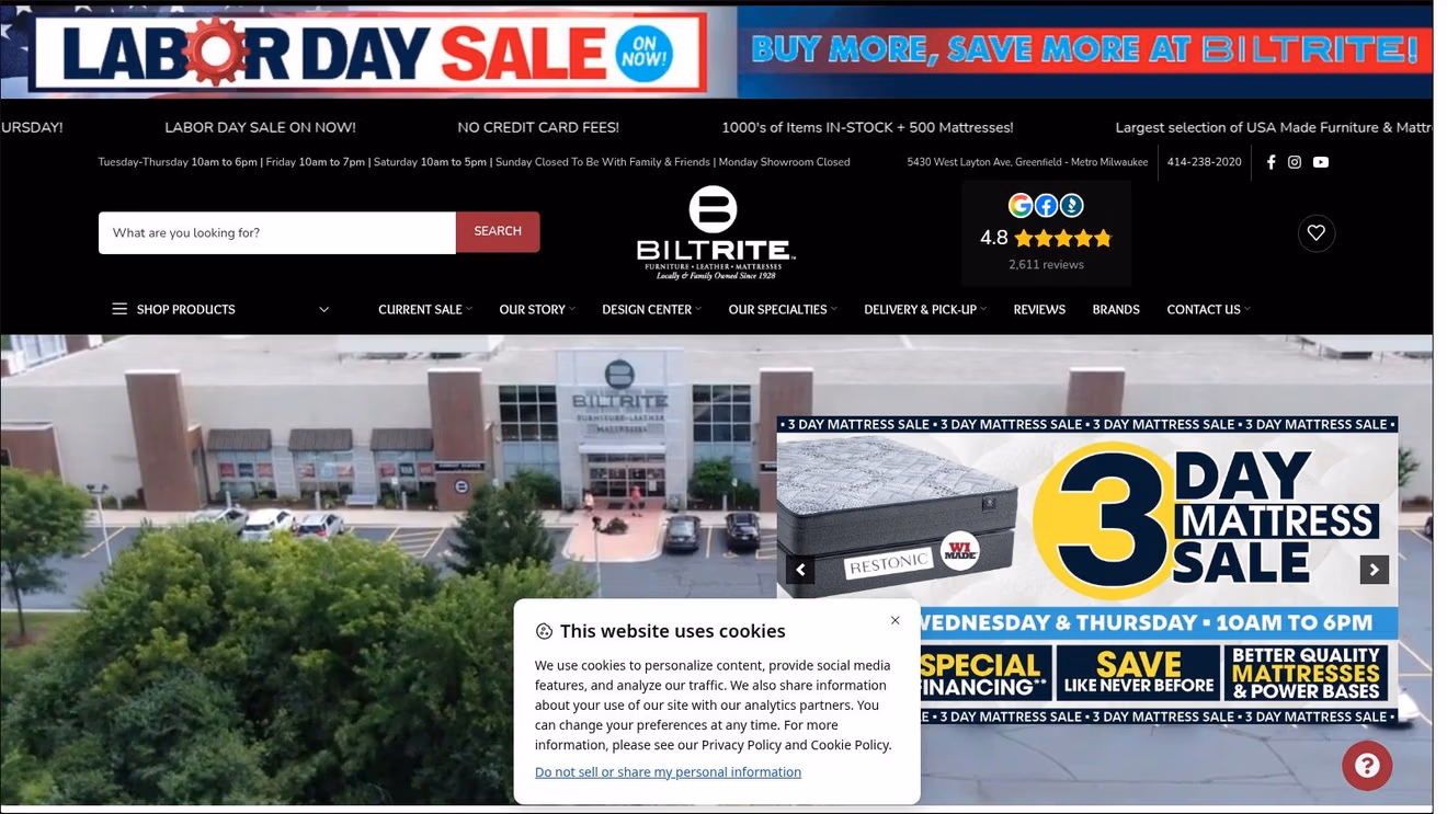 Screenshot from https://www.biltritefurniture.com