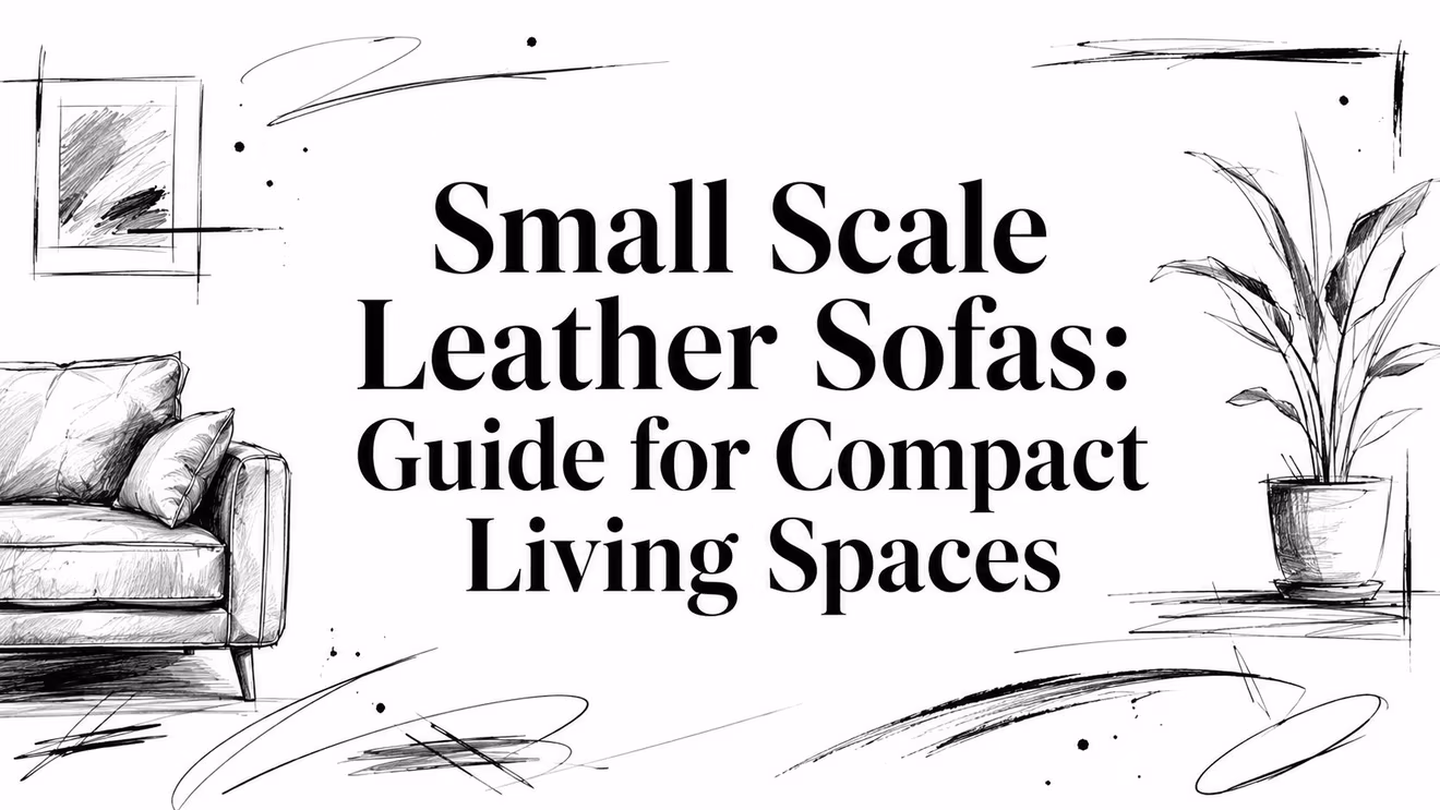 Small Scale Leather Sofas Sofa Sketch