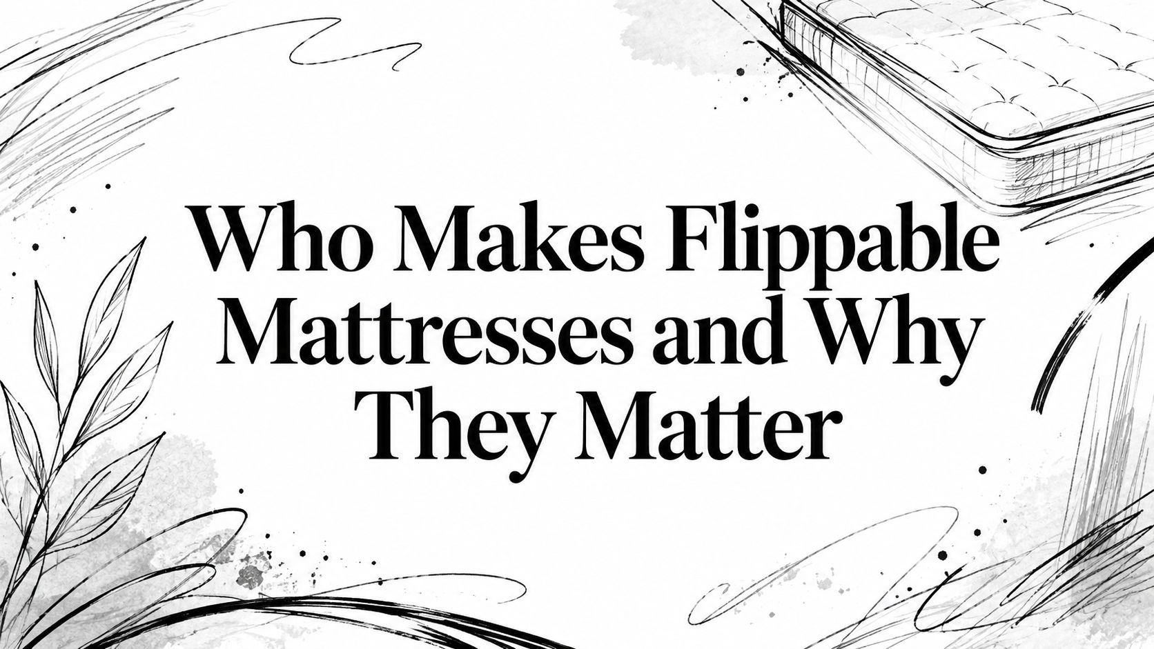 Who Makes Flippable Mattresses Mattress Illustration