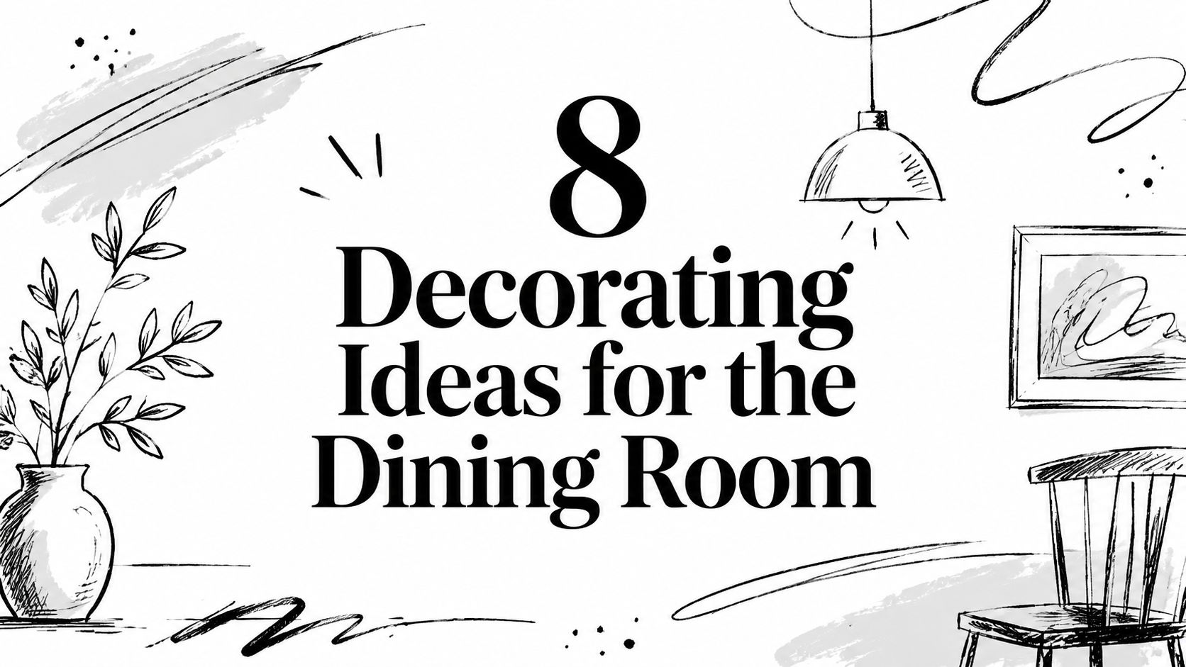 Decorating Ideas For The Dining Room Line Art