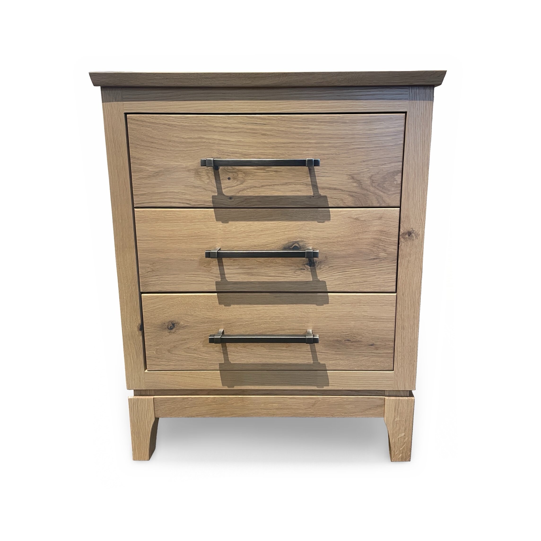 img_0246 Amish Made 3 Drawer Nightstand Final Price - Image 1