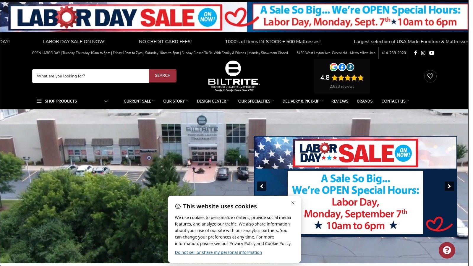 Screenshot from https://www.biltritefurniture.com