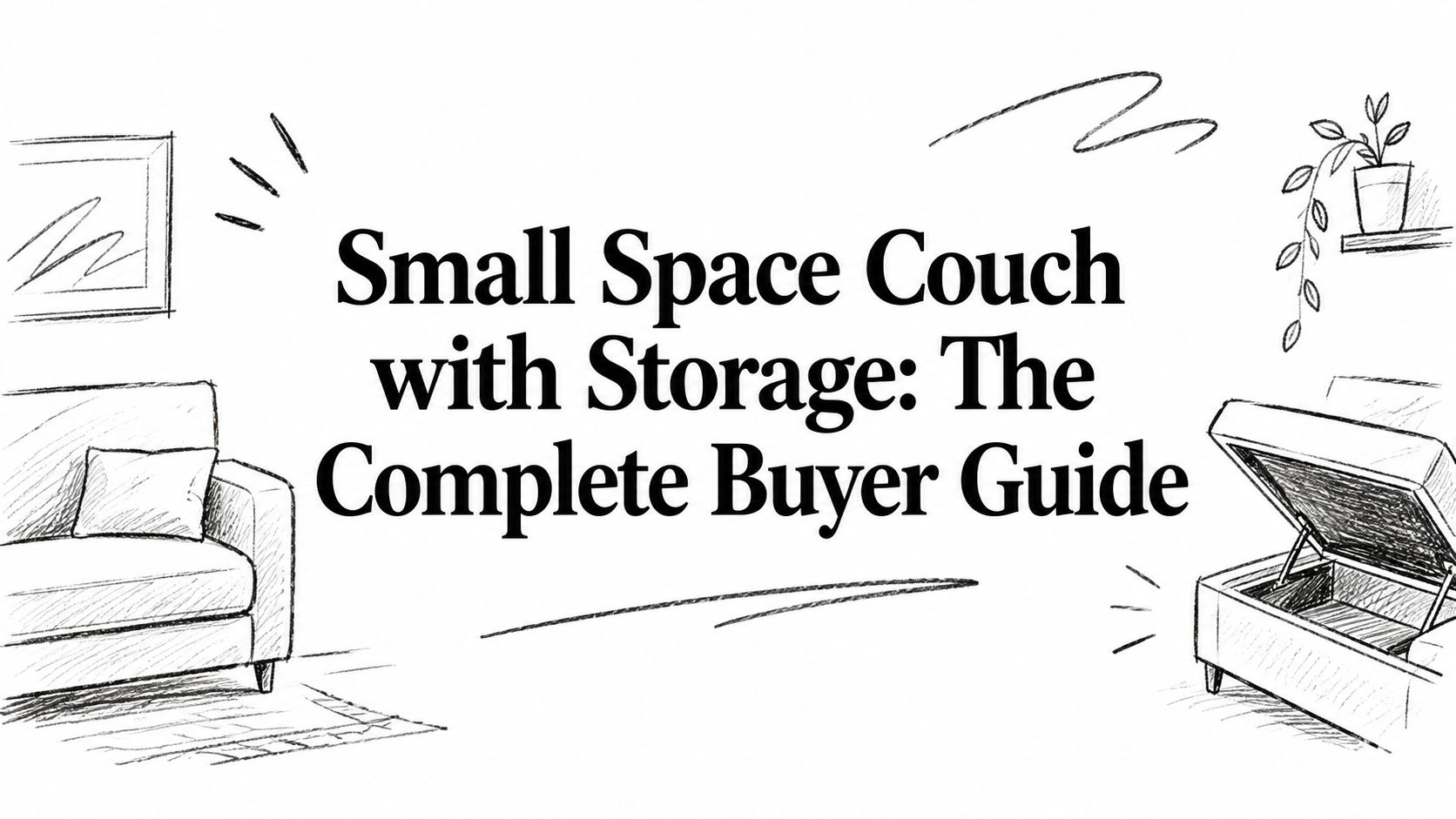 Small Space Couch With Storage Living Room Sketch