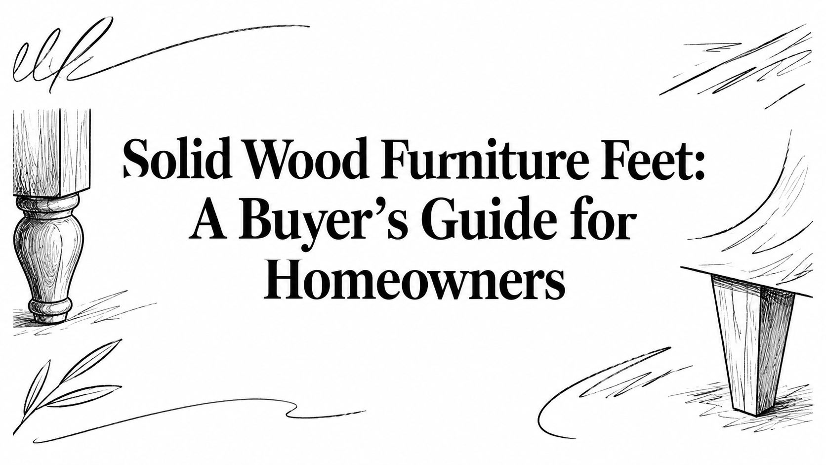 Solid Wood Furniture Feet Furniture Legs