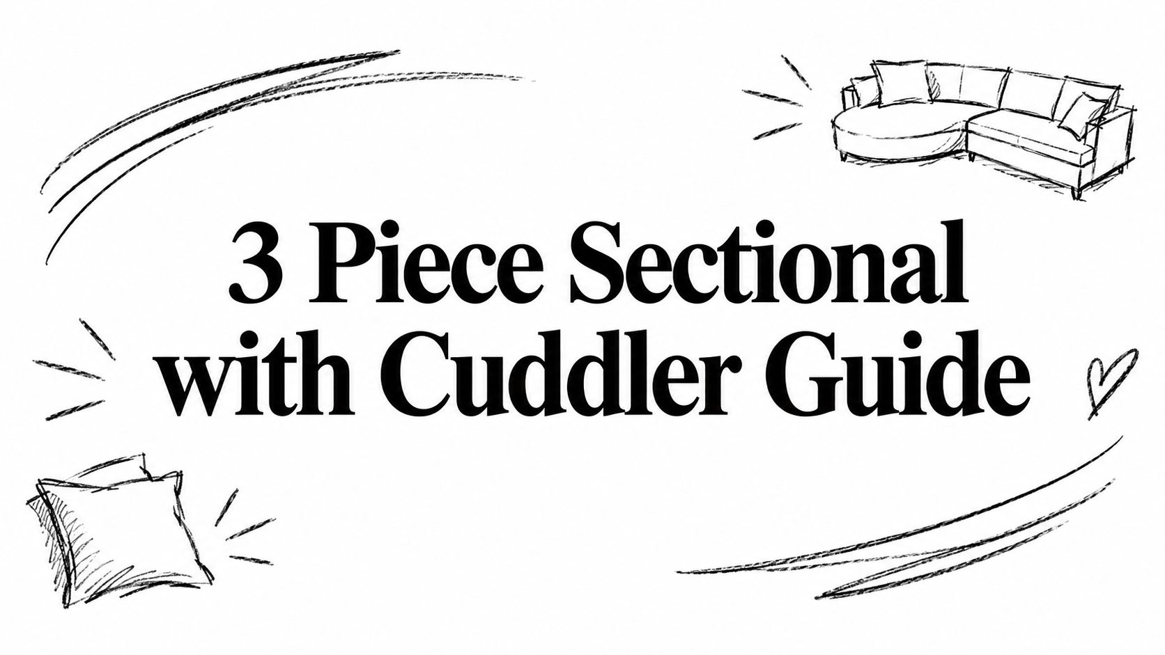 3 Piece Sectional With Cuddler Sectional Sofa