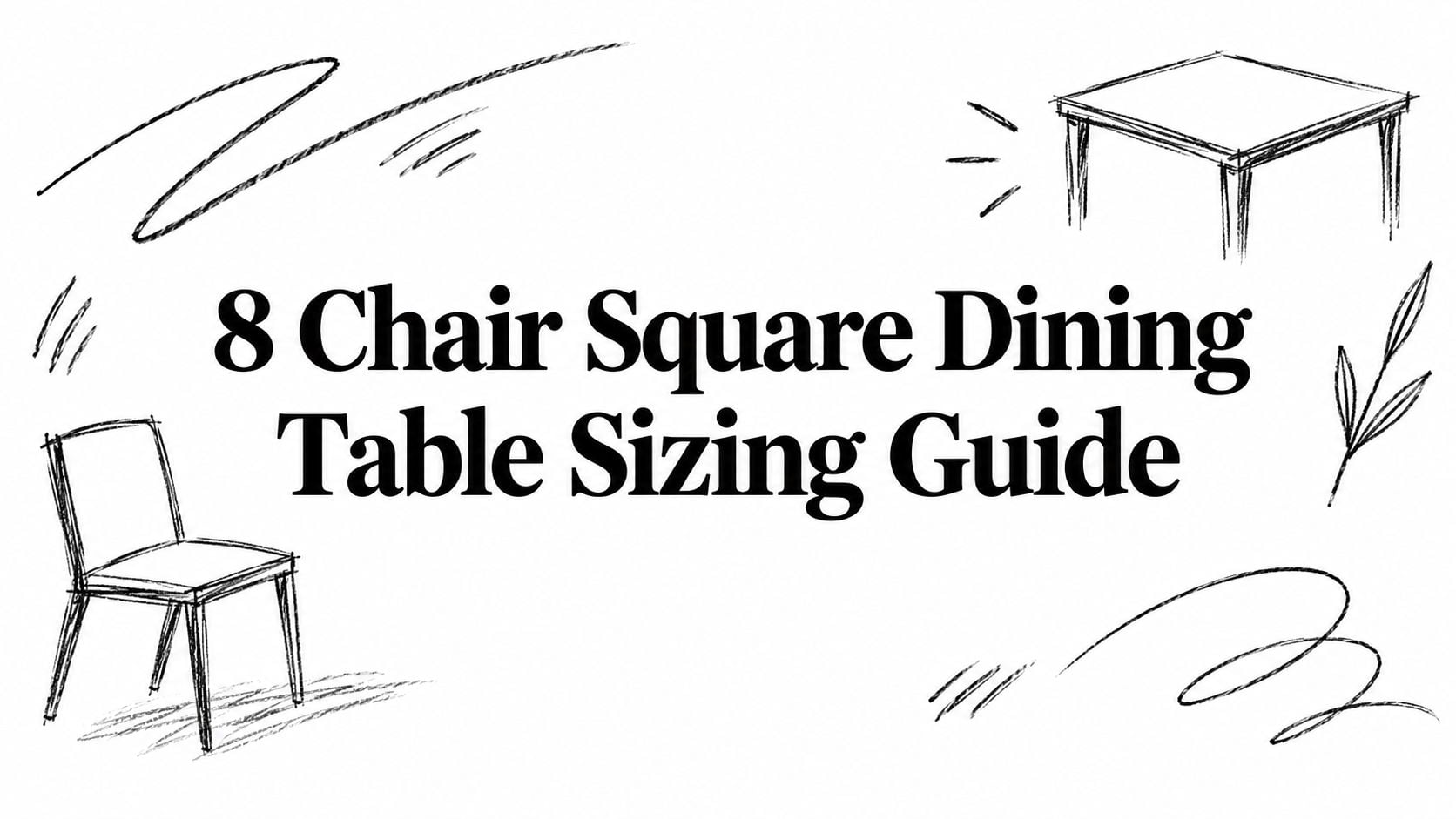 8 Chair Square Dining Table Sizing Guide