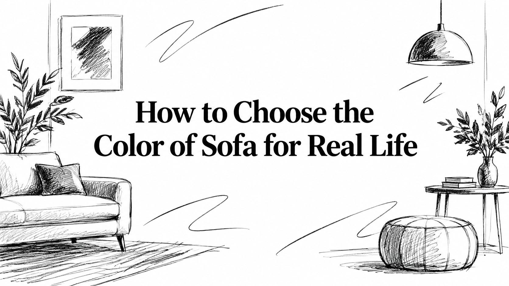 Color Of Sofa Living Room Sketch