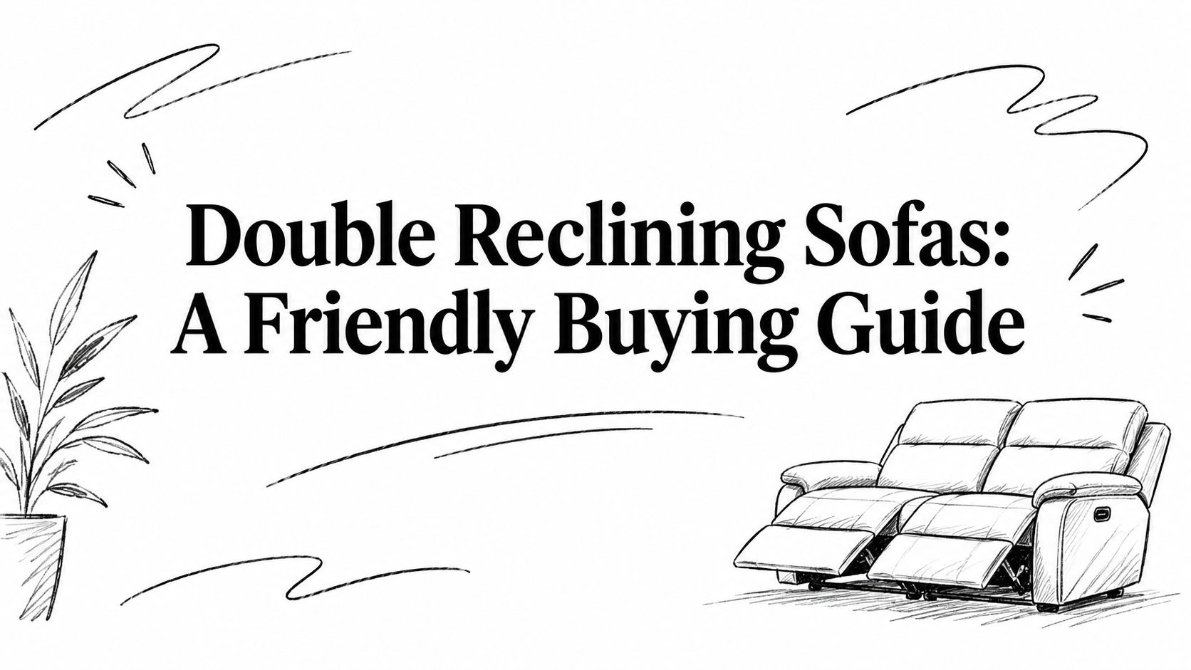 Double Reclining Sofas Sofa Illustration
