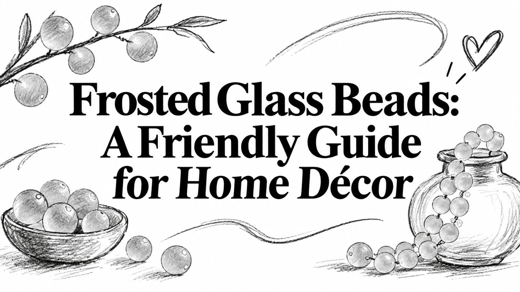 Frosted Glass Beads Bead Illustration
