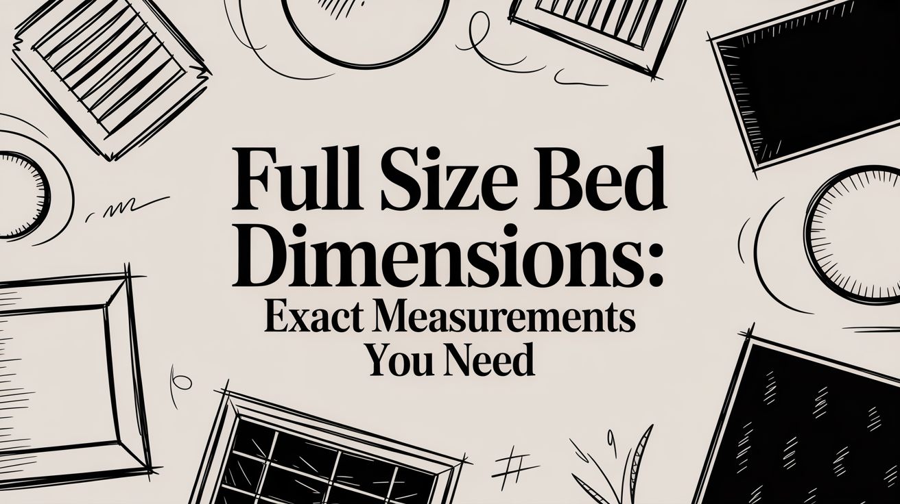 Full Size Bed Dimensions Title Card