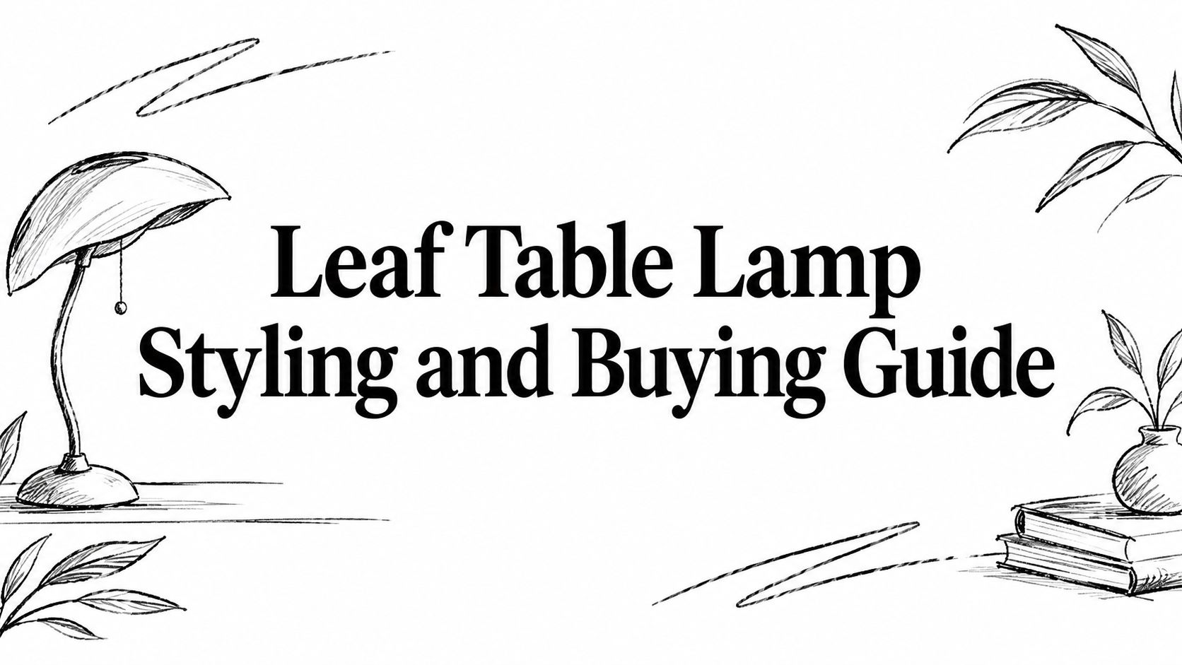 Leaf Table Lamp Illustration