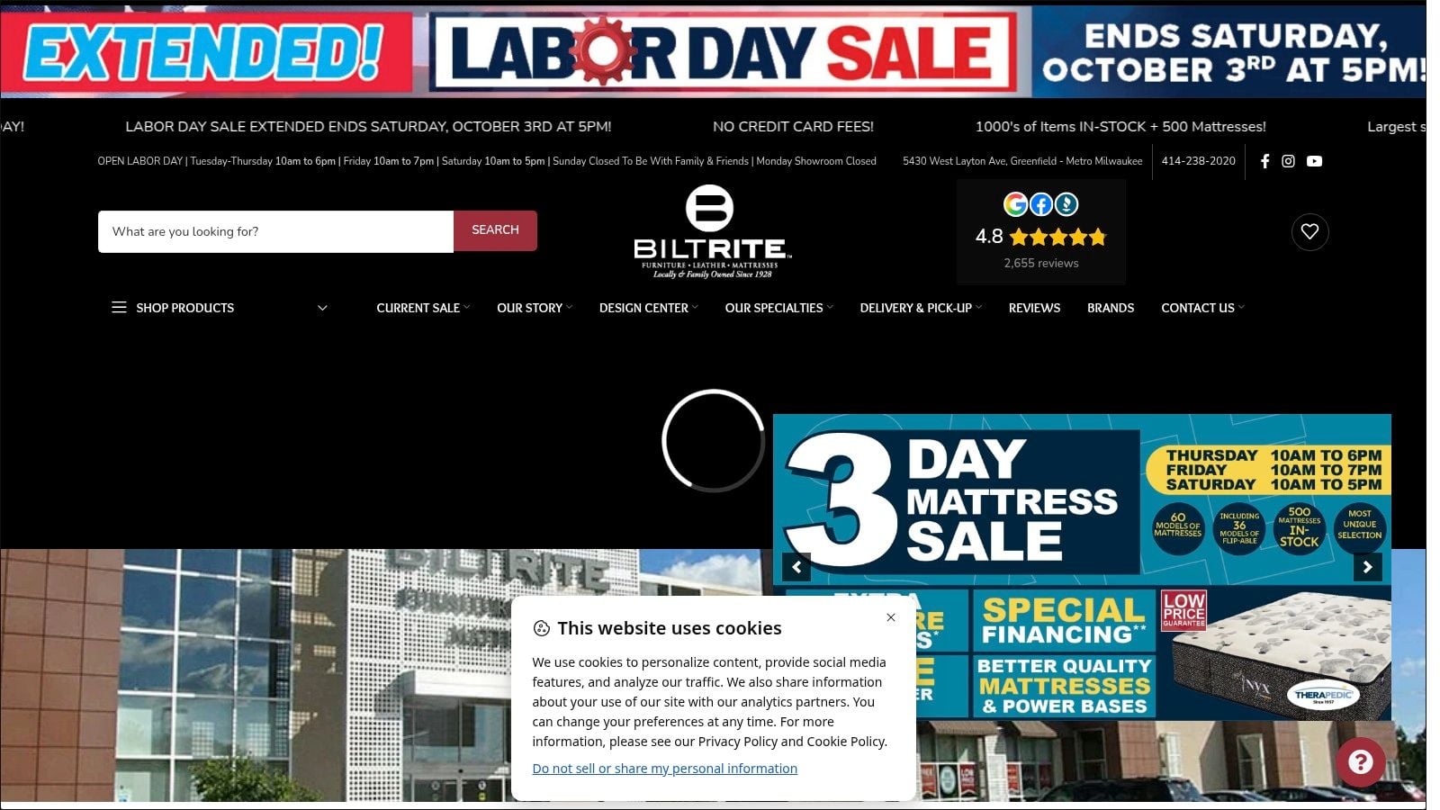 Screenshot from https://www.biltritefurniture.com