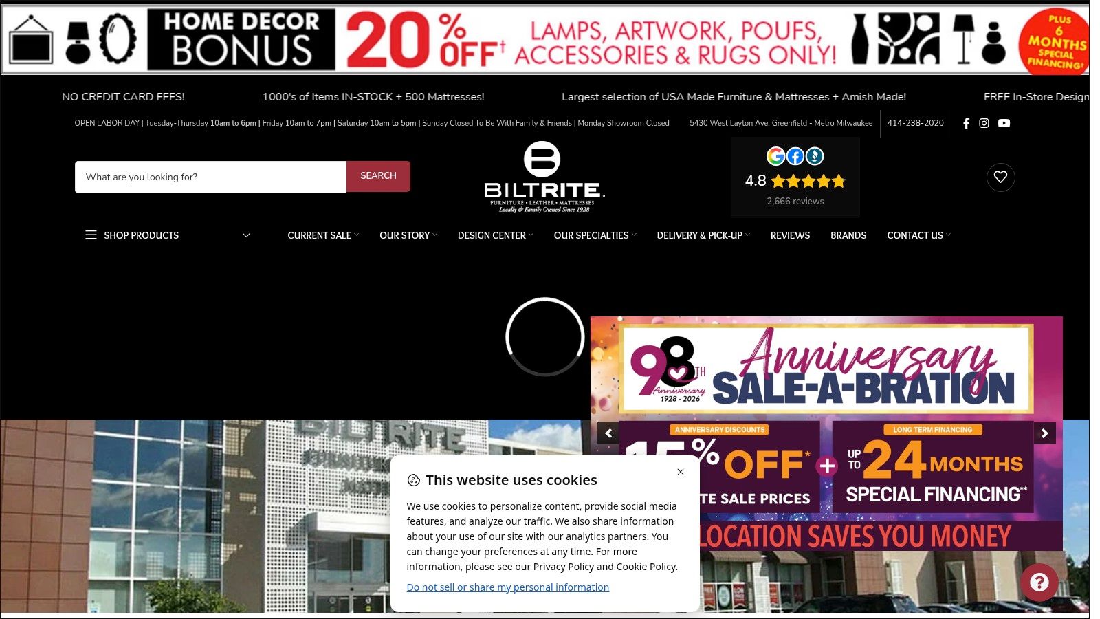 Screenshot from https://www.biltritefurniture.com