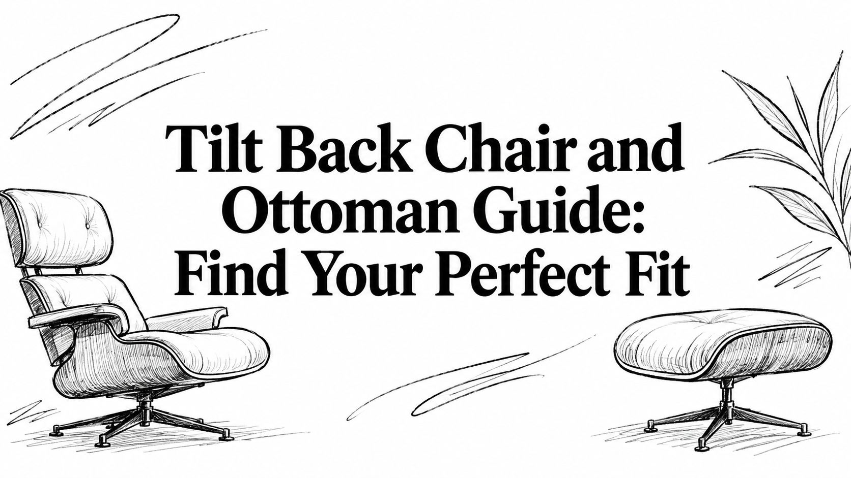 Tilt Back Chair And Ottoman Lounge Chair