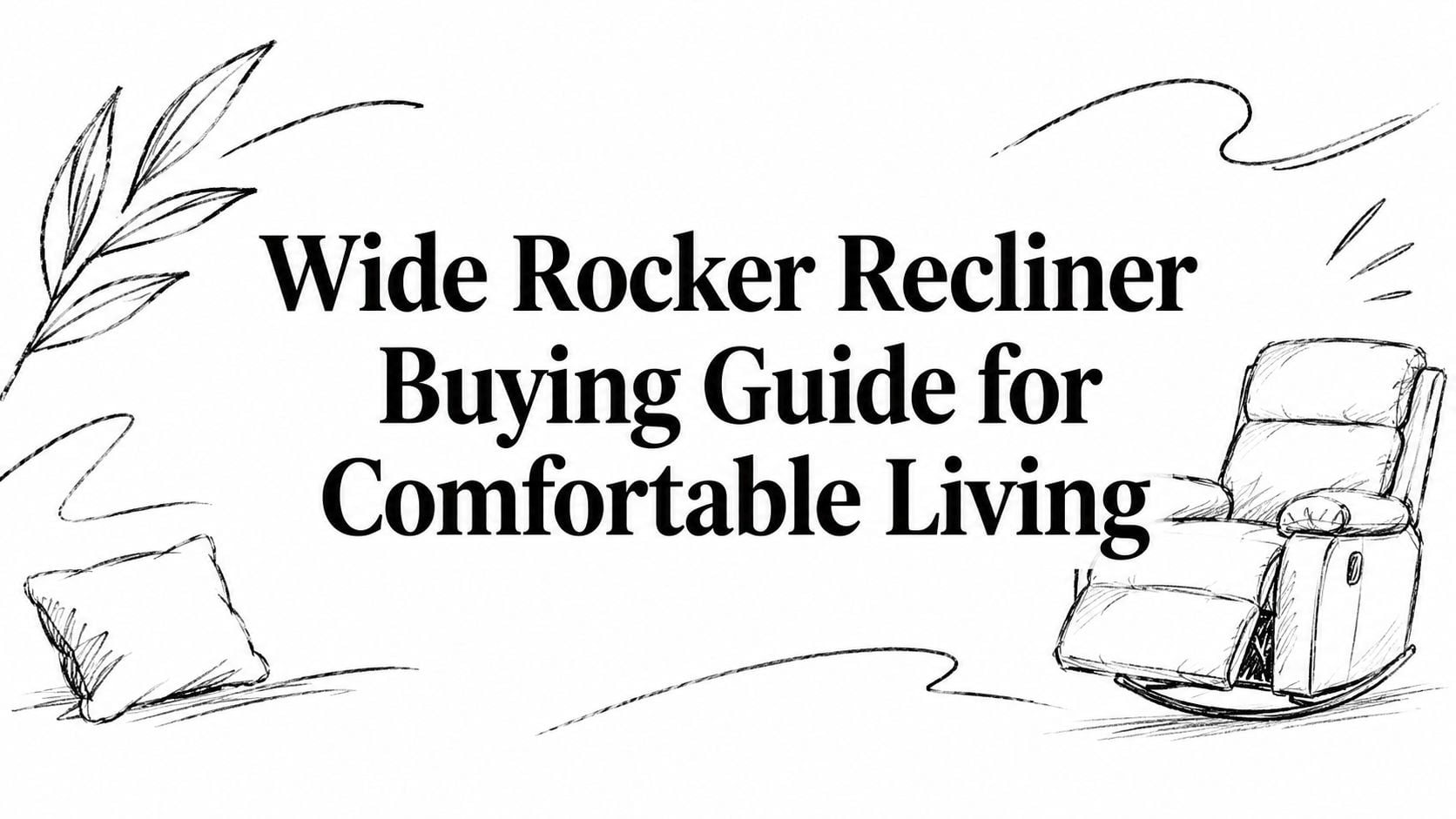 Wide Rocker Recliner Living Chair